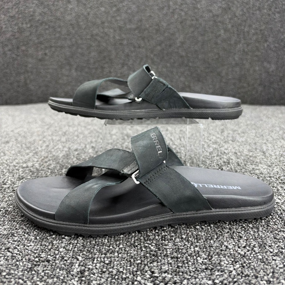 Merrell J94140 Terran Cross Slide Sandals Womens 9 Black comfort walking travel